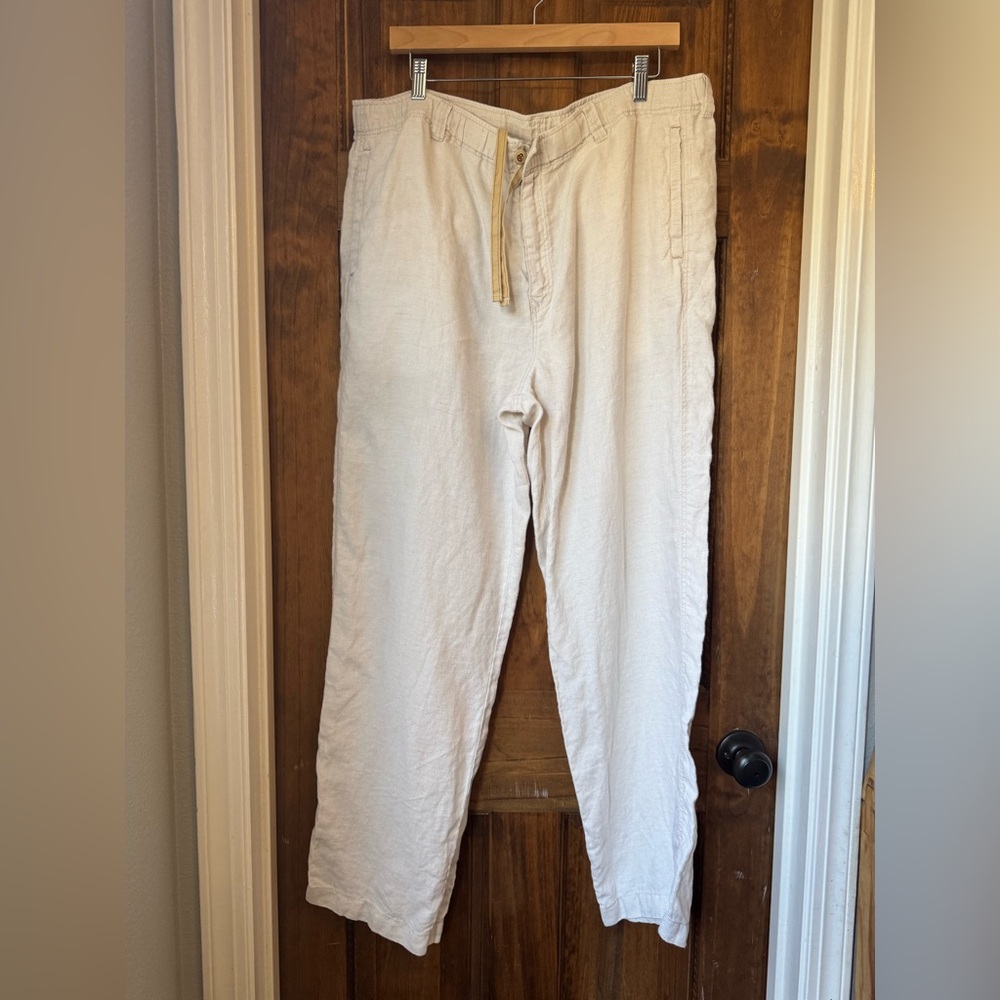 Men’s Tommy Bahama Relax Light Beige Drawstring Pants Size L